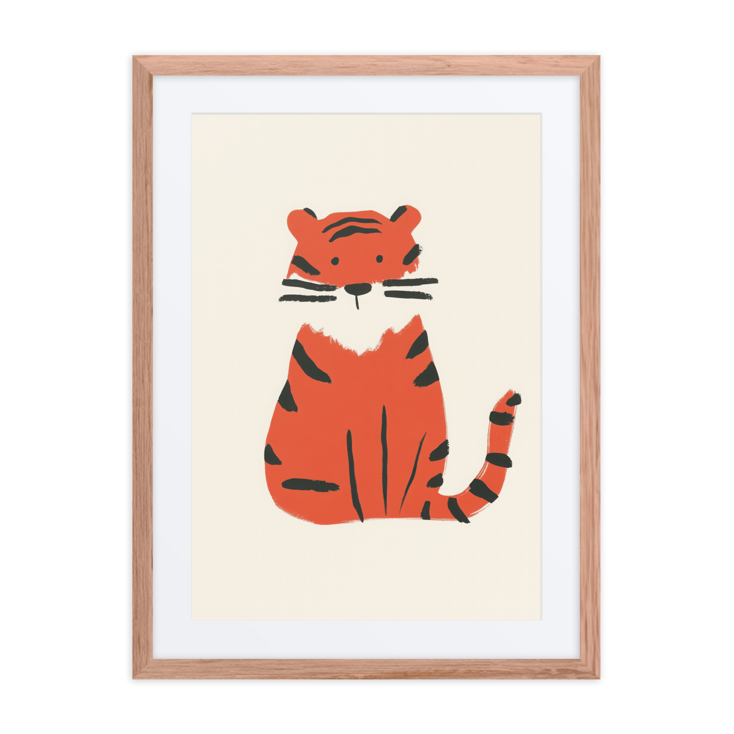 Kids bedroom decor featuring a little baby tiger
