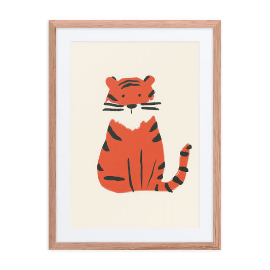 Kids bedroom decor featuring a little baby tiger