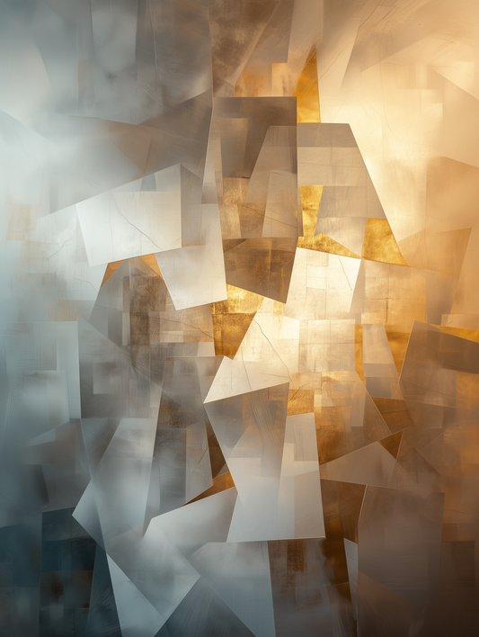 The artwork captures the sense of holiness emanating from the Wall, inviting viewers to experience a sacred luminescence that transcends the tangible.