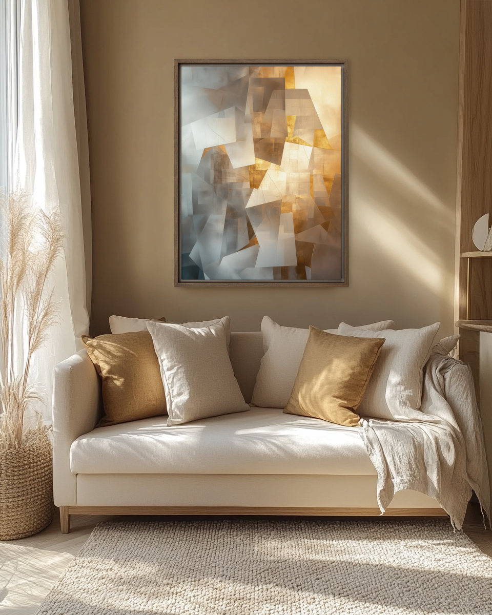 Divine Glow captures the spiritual essence of the Kotel (Western Wall), where golden hues radiate from the textured stone.