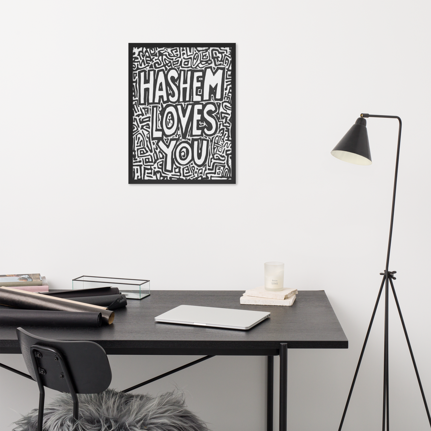 Hashem Loves You- Black Edition