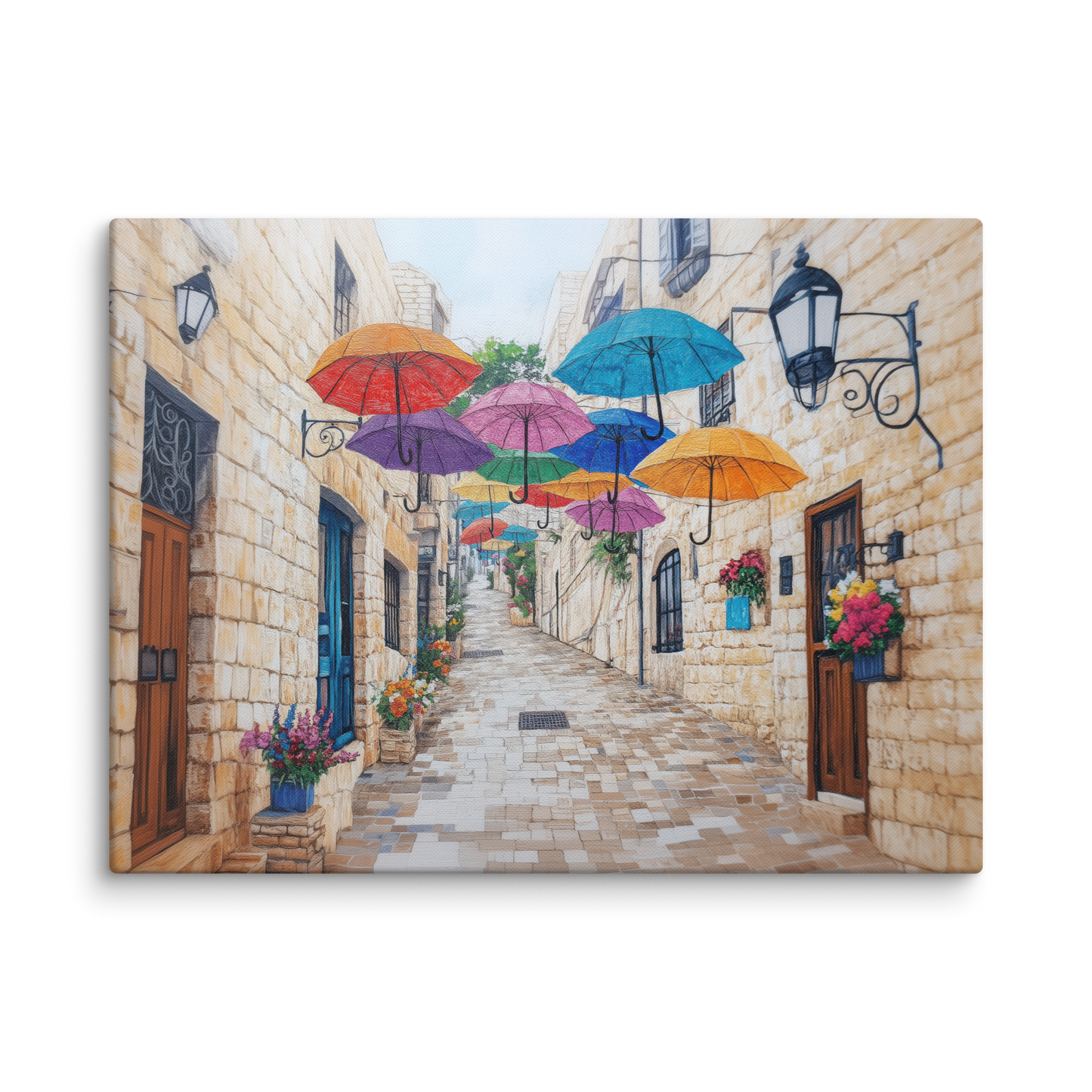 A mesmerizing portrayal of a famous Jerusalem alley, where color and light transform the historic Nachalat Shiva neighborhood.