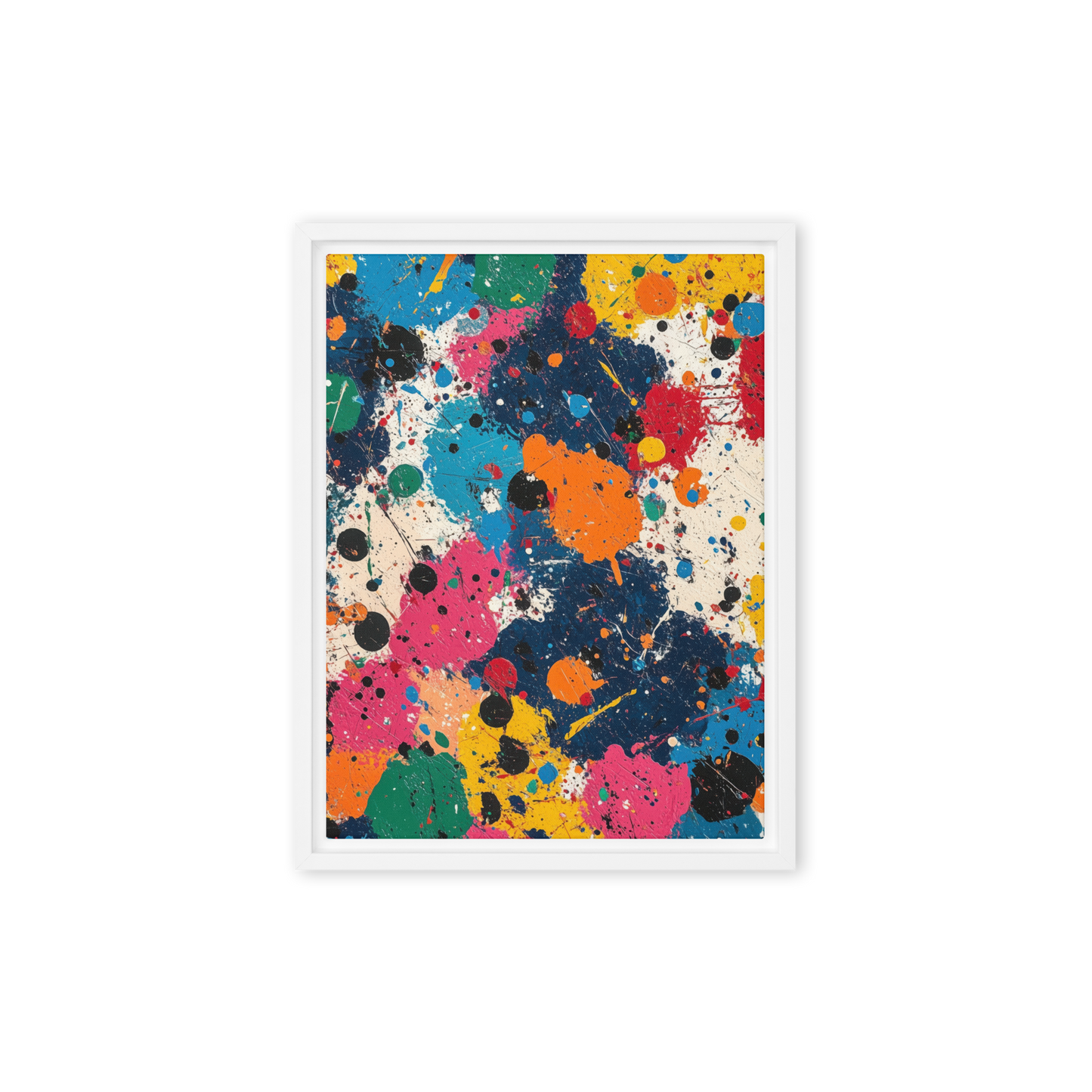 An electrifying mix of color and creativity, this bold Jewish artwork brings an explosion of artistic energy to any room.