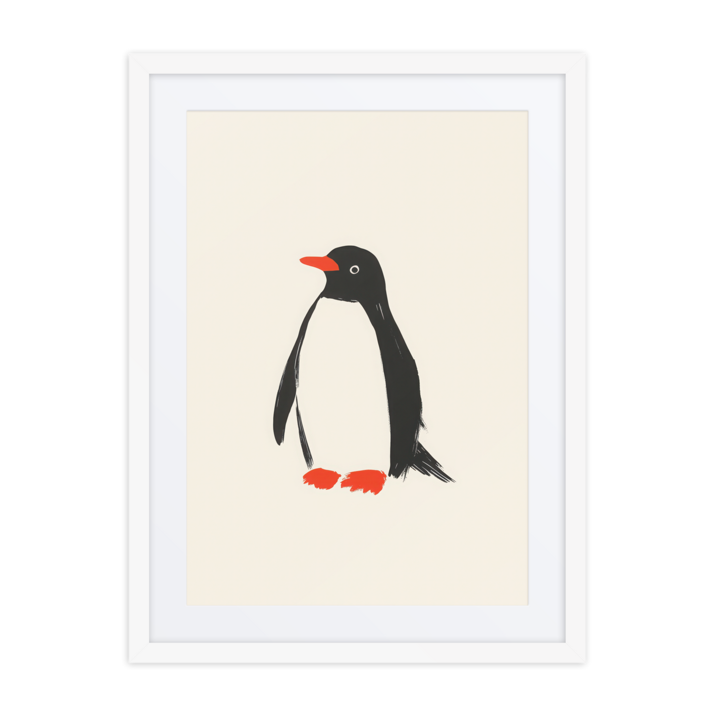 Contemporary cute artwork of penguin