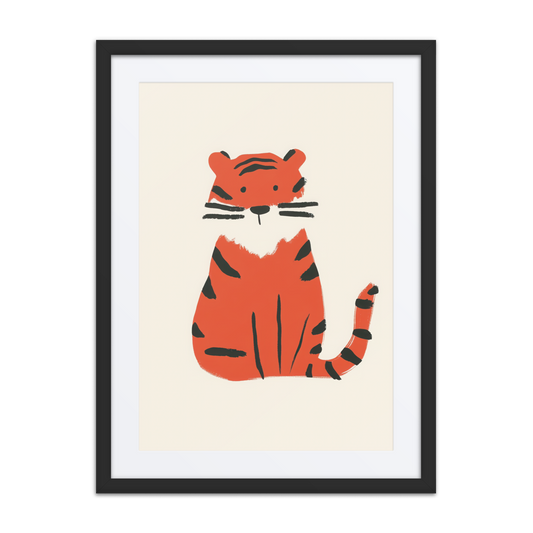 Cute little tiger animal artwork print