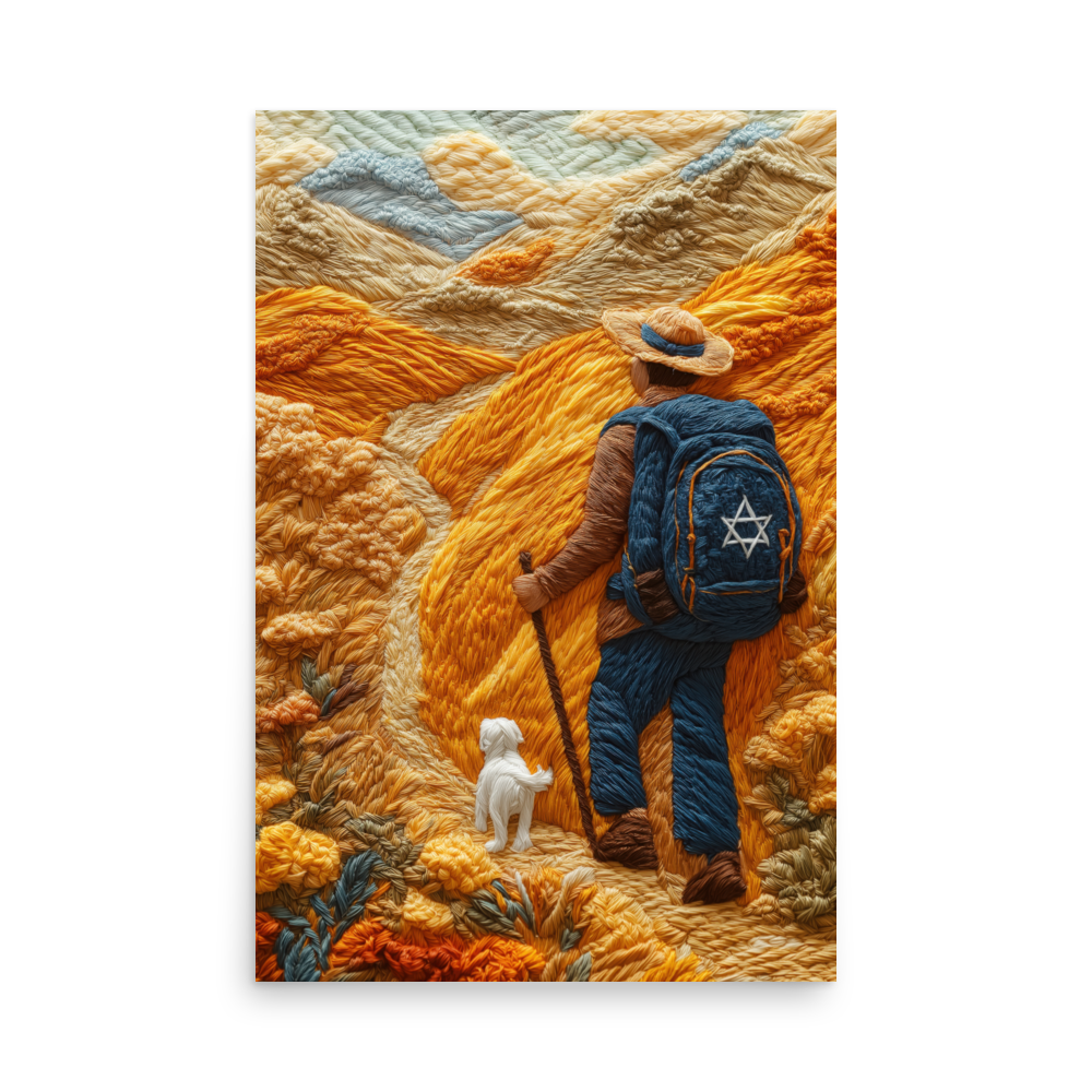 Faith jewish journey art by Beraishis stylish and modern.